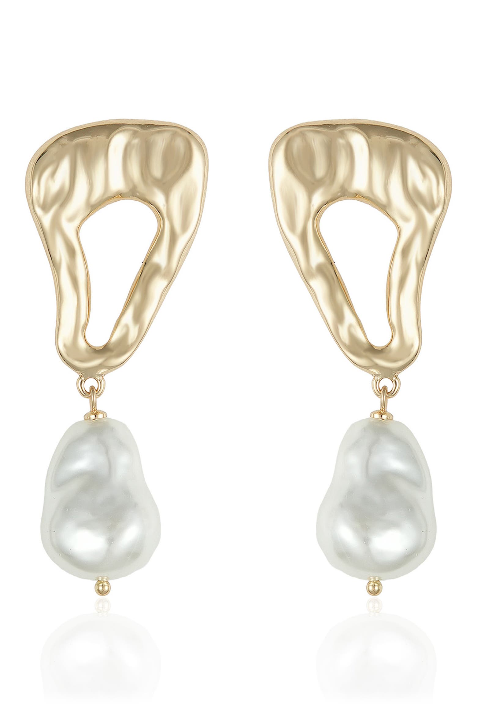 Abstract Calculation Ettika Abstract Imitation Pearl Drop Earrings (Women) | Nordstromrack