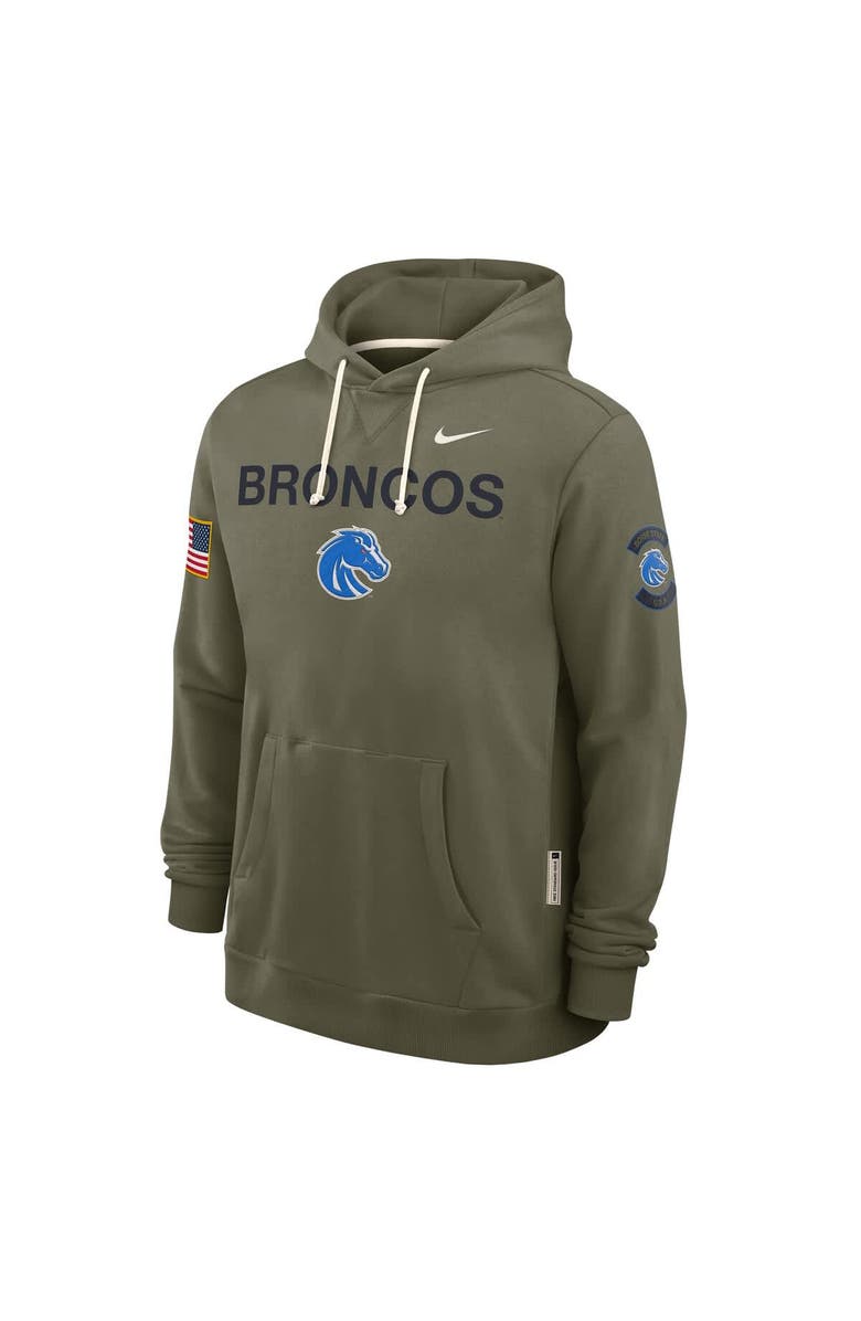 Nike Men's Nike Olive Boise State Broncos 2025 Military Appreciation Dri-FIT Hoodie, Alternate, color, Olive