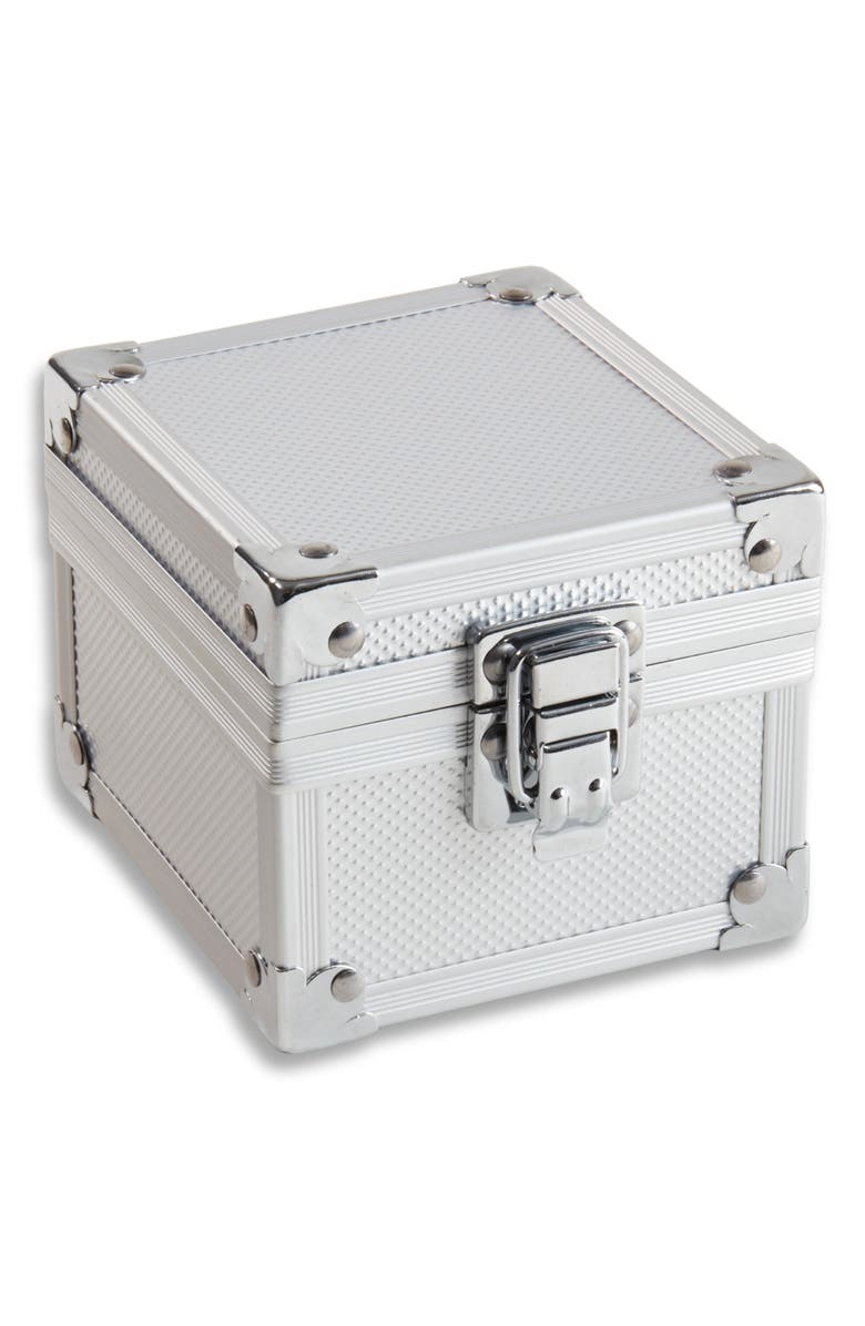 Bey-Berk Single Watch Case, Main, color, Silver