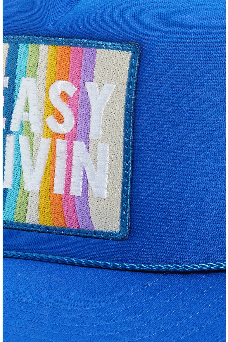Easy Livin' Trucker Hat, Alternate, color, BLUE