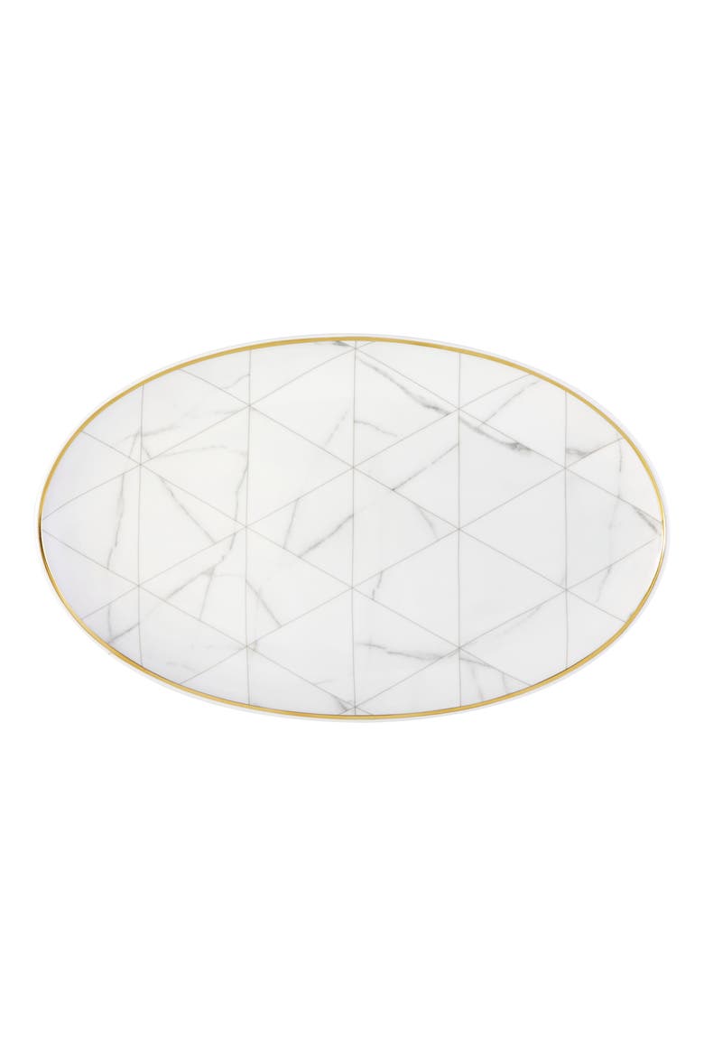 Vista Alegre Carrara Large Oval Platter, Main, color, WHITE