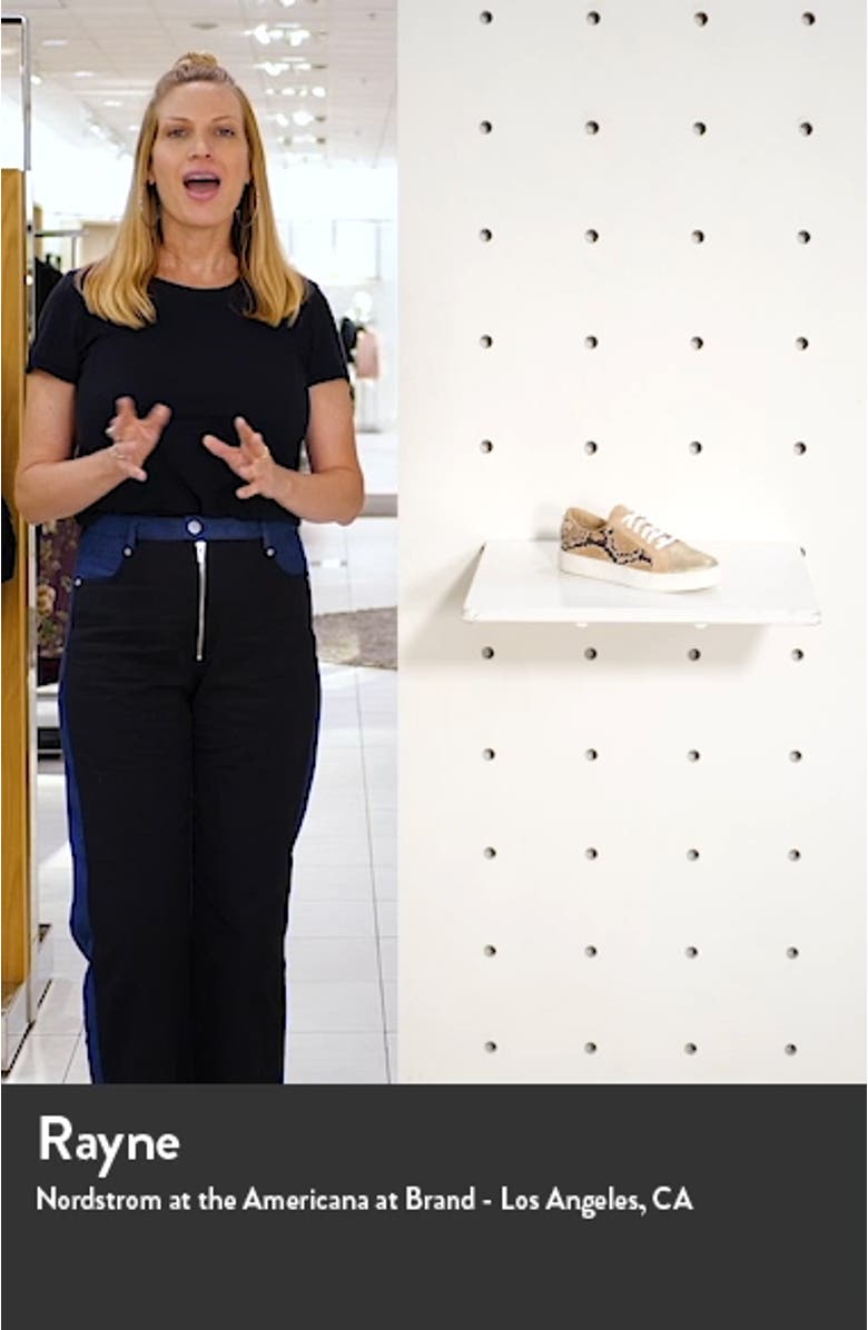 London Snake Embossed Sneaker, sales video thumbnail