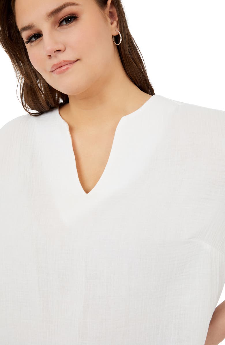 Foxcroft Evie Cotton Gauze Blouse, Alternate, color,