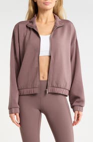 Z by Zella Whisper Knit Ruched Jacket