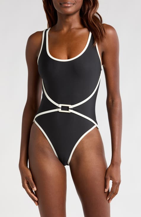 Solid & striped swimwear online