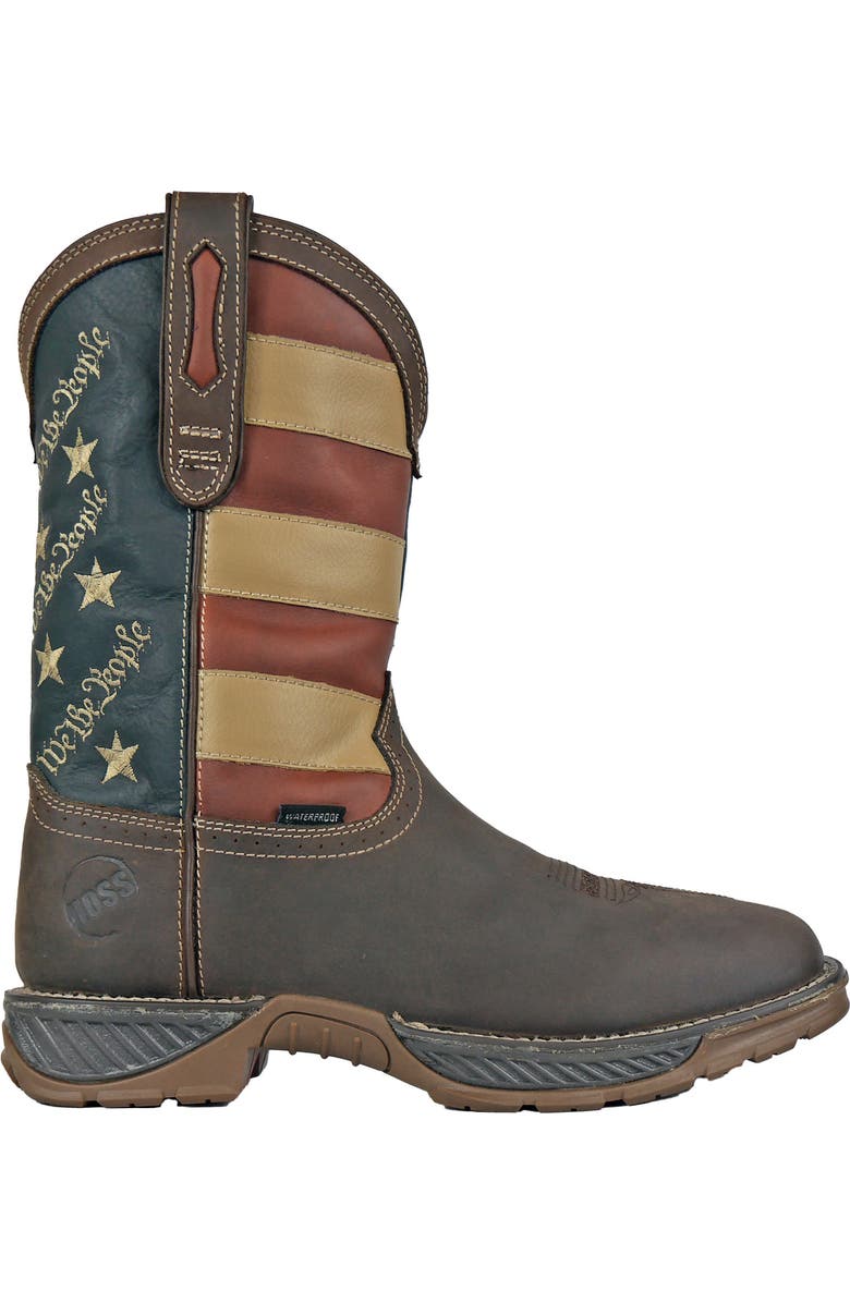 Hoss Boot Company HOSS We The People Soft Toe Western Work Boot, Alternate, color, Brown