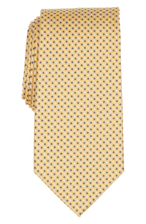Neat Dot & Square Silk Blend Tie