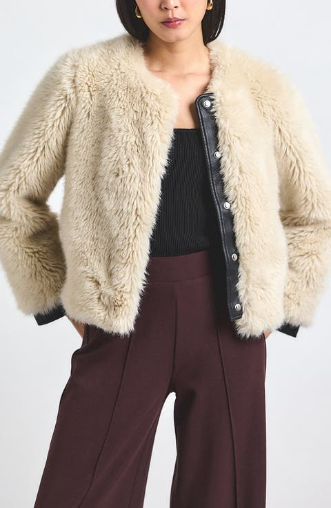 Emerise Plush Faux Fur Coat