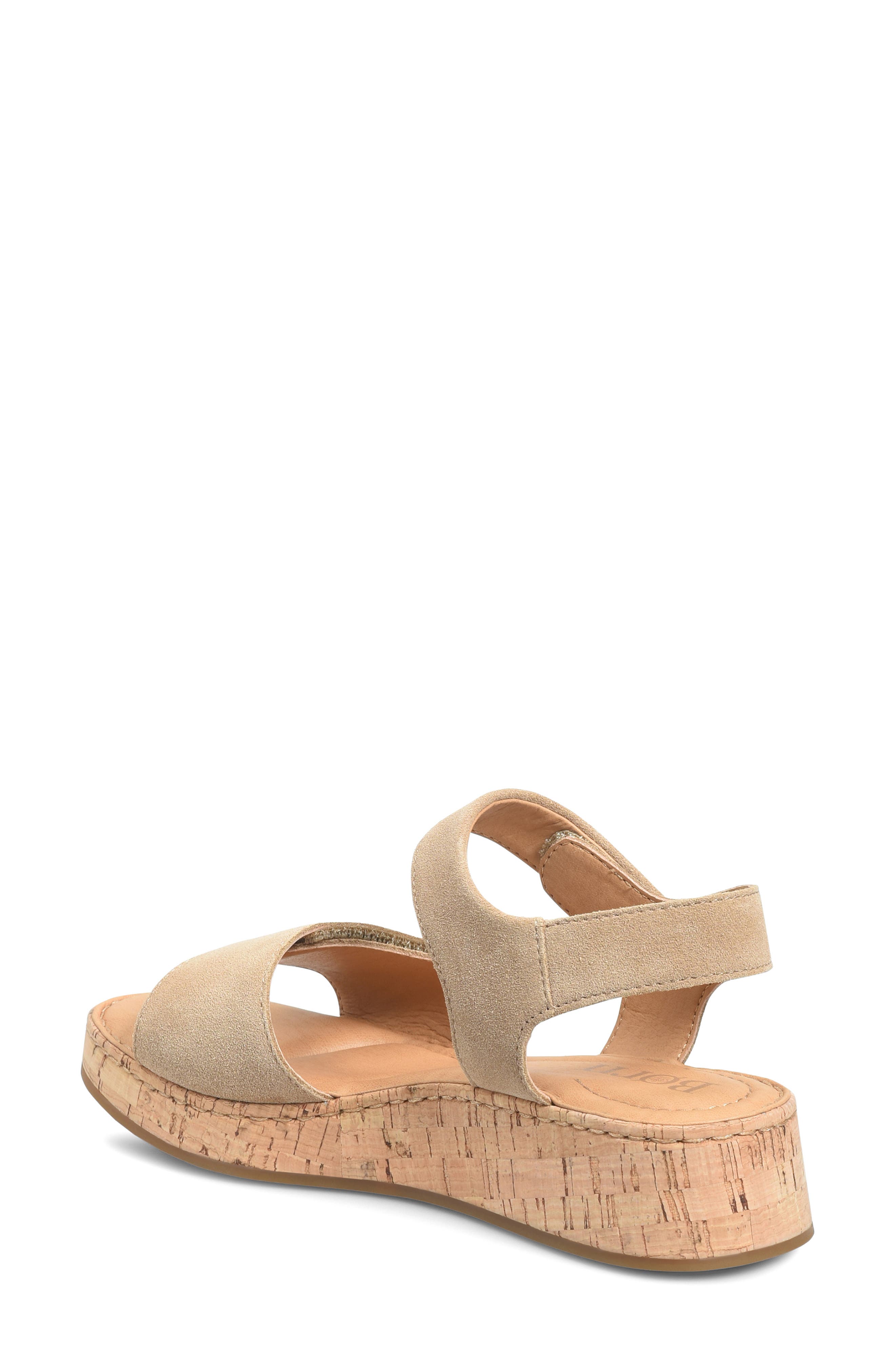 Børn Cabanas Platform Sandal, Alternate, color, Taupe Suede