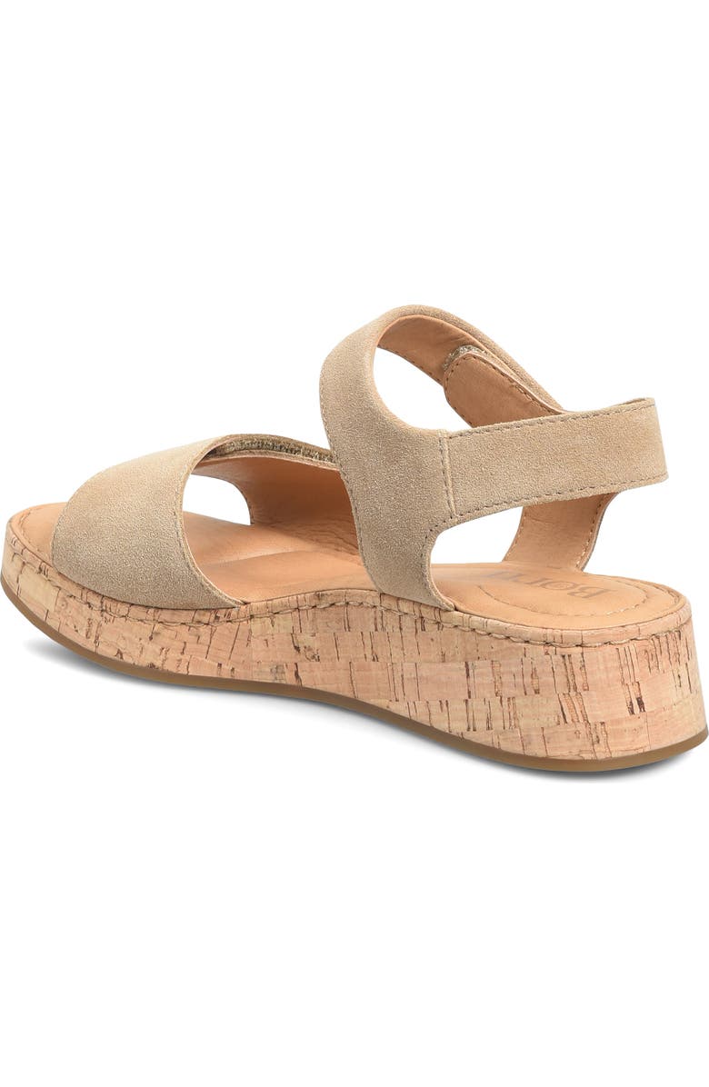 Børn Cabanas Platform Sandal, Alternate, color, Taupe Suede
