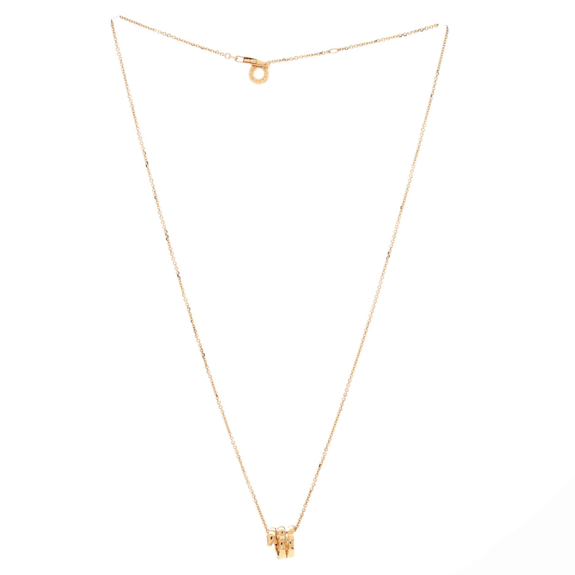 Serpenti Viper Spiral Pendant Necklace 18K Yellow Gold, Alternate, color, Metallic Gold