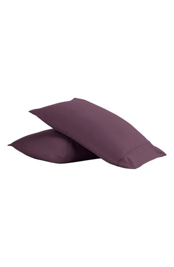 Homespun Home Spun Premium Ultra Soft 2-piece Pillow Case Set In Purple