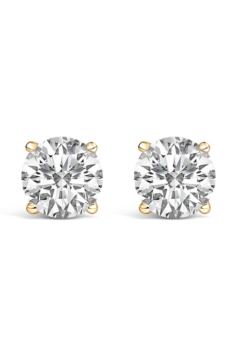 14K Yellow Gold 1 1/2 Cttw Lab Grown Diamond Solitaire Stud Earrings, Main, color, Yellow Gold