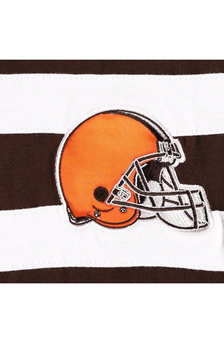 STARTER Men's Starter Brown/White Cleveland Browns Halftime Long Sleeve T-Shirt, Alternate, color, 