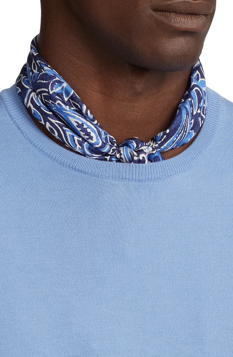 Ralph Lauren Purple Label Cotton Crewneck Sweater, Alternate, color, 