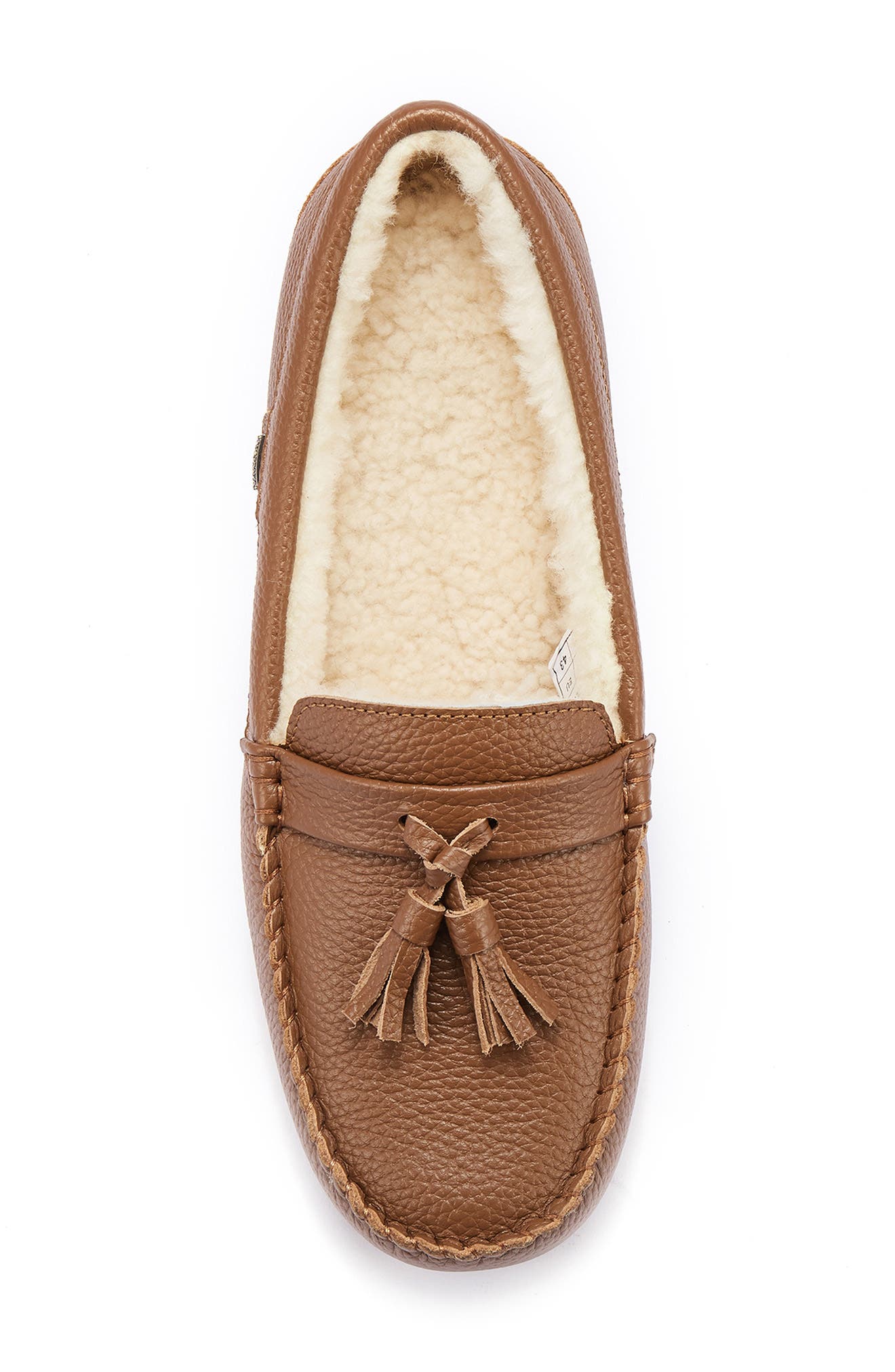 Hamilton Genuine Shearling Lined Tassel Loafer, Alternate, color, WHISKY