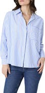 French Connection Stripe Relaxed Popover Shirt