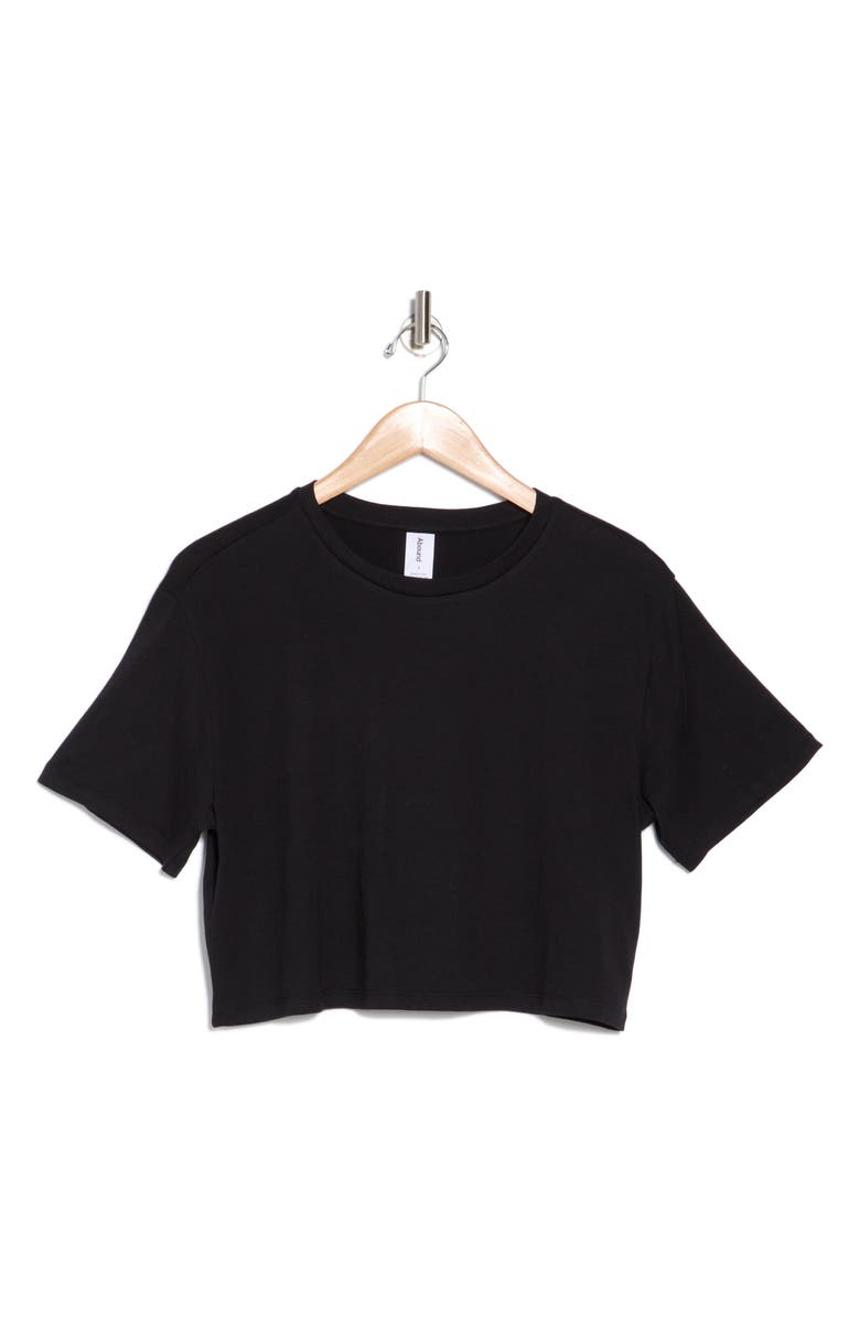 Abound Boxy Crop T-Shirt, Alternate, color, Black