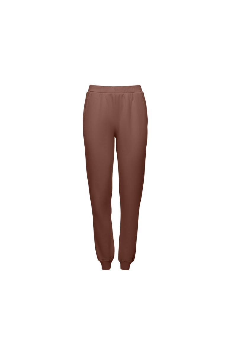 Ocio Women's Organic Cotton Teddy Everywhere Jogger, Alternate, color, Stone