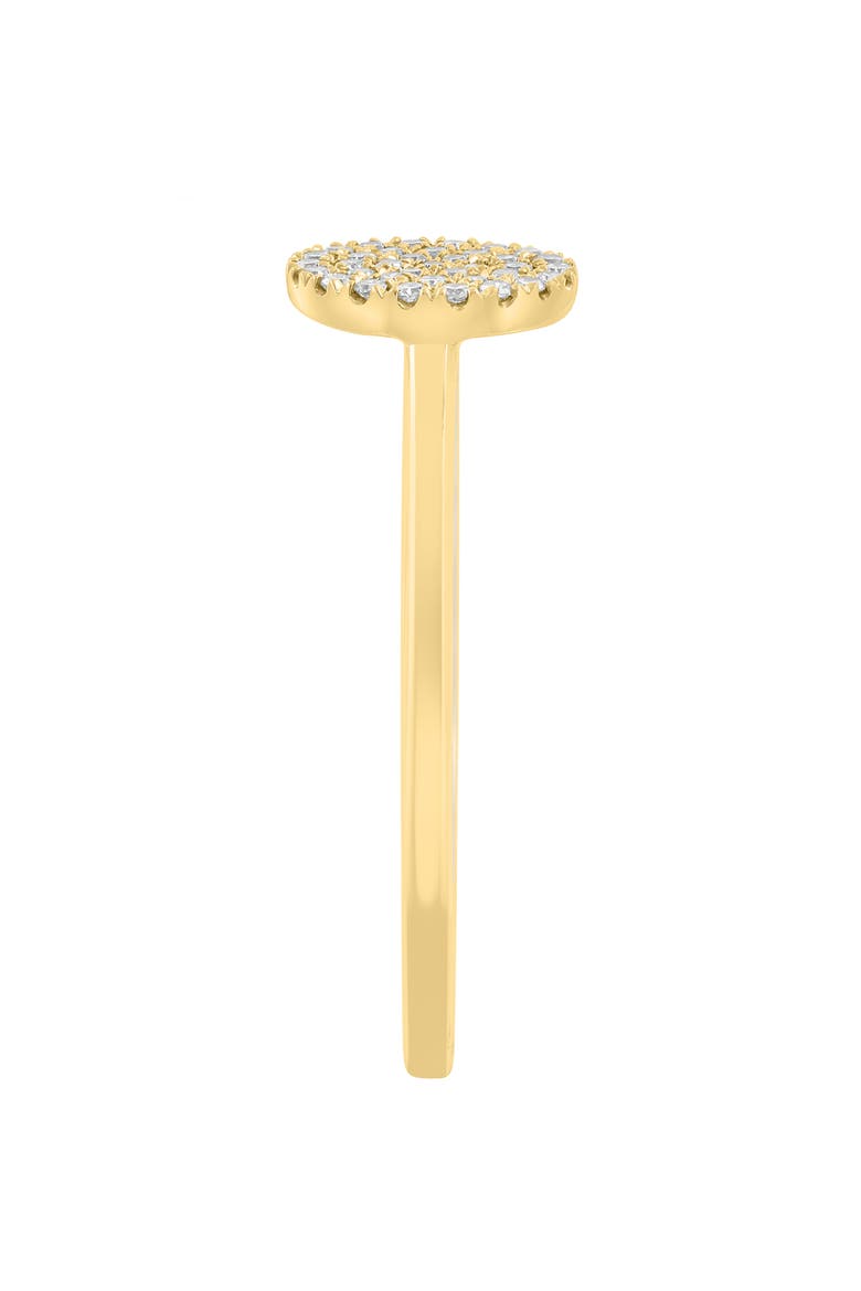 Pavé Diamond Disc Ring, Alternate, color, GOLD