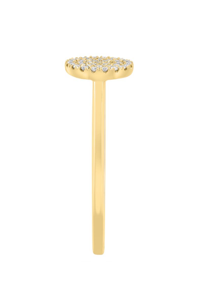 EFFY Pavé Diamond Disc Ring, Alternate, color, Gold