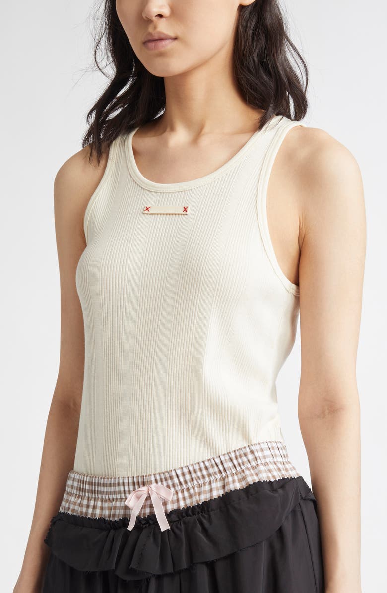 Maison Margiela Rib Tank, Alternate, color, 