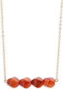 House of Olia Firez Protection Red Agate Pendant Necklace