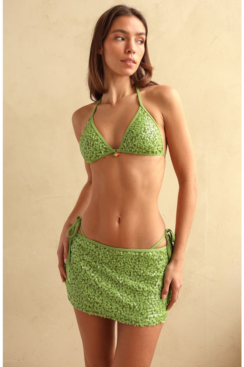 Headliner Mini Skirt, Alternate, color, Moss Green
