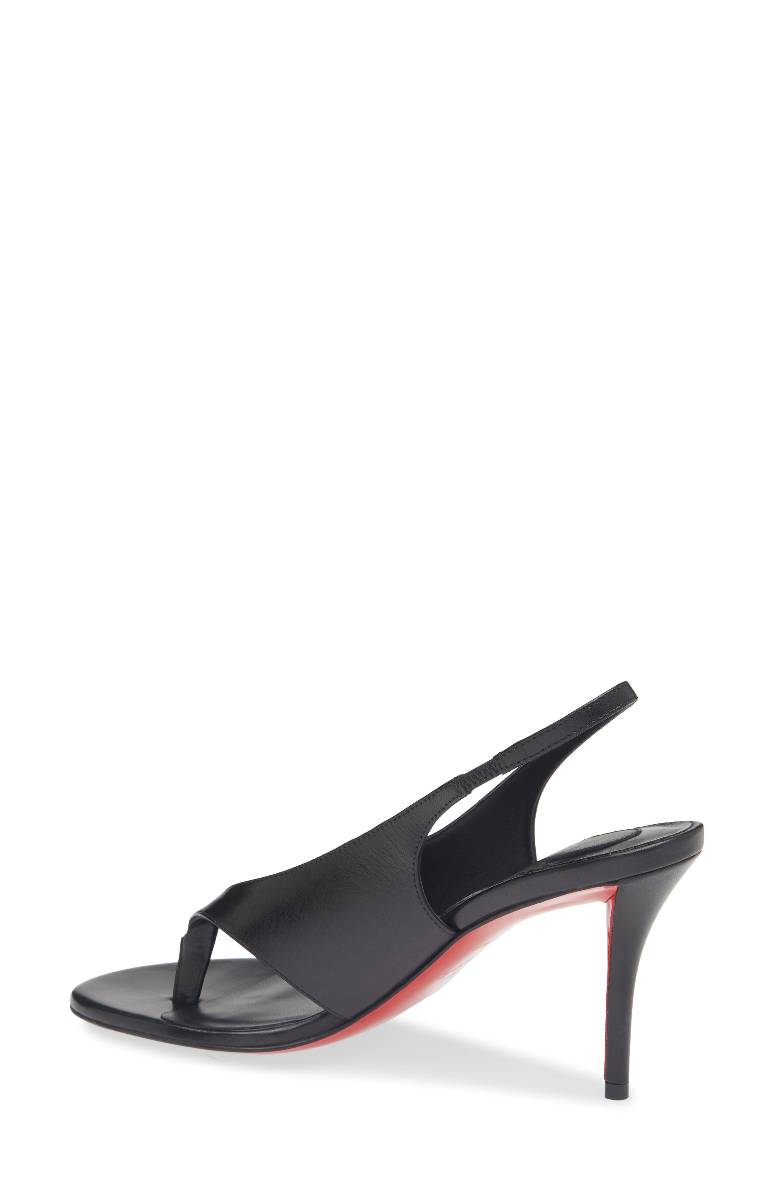 Miss Z Infradita Slingback Sandal, Alternate, color, B439 BLACK/ LIN BLACK