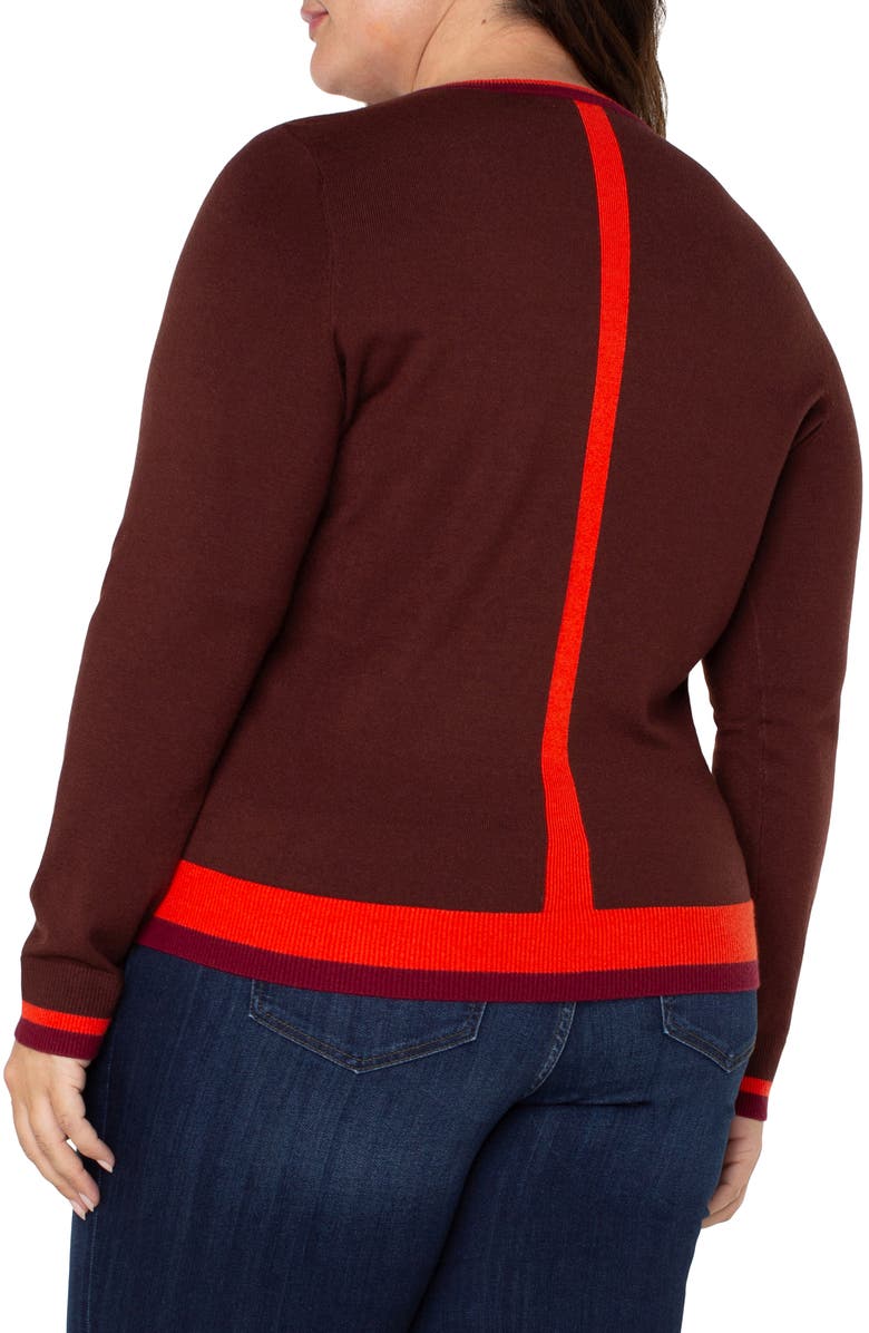 Liverpool Los Angeles Colorblock Sweater, Alternate, color,