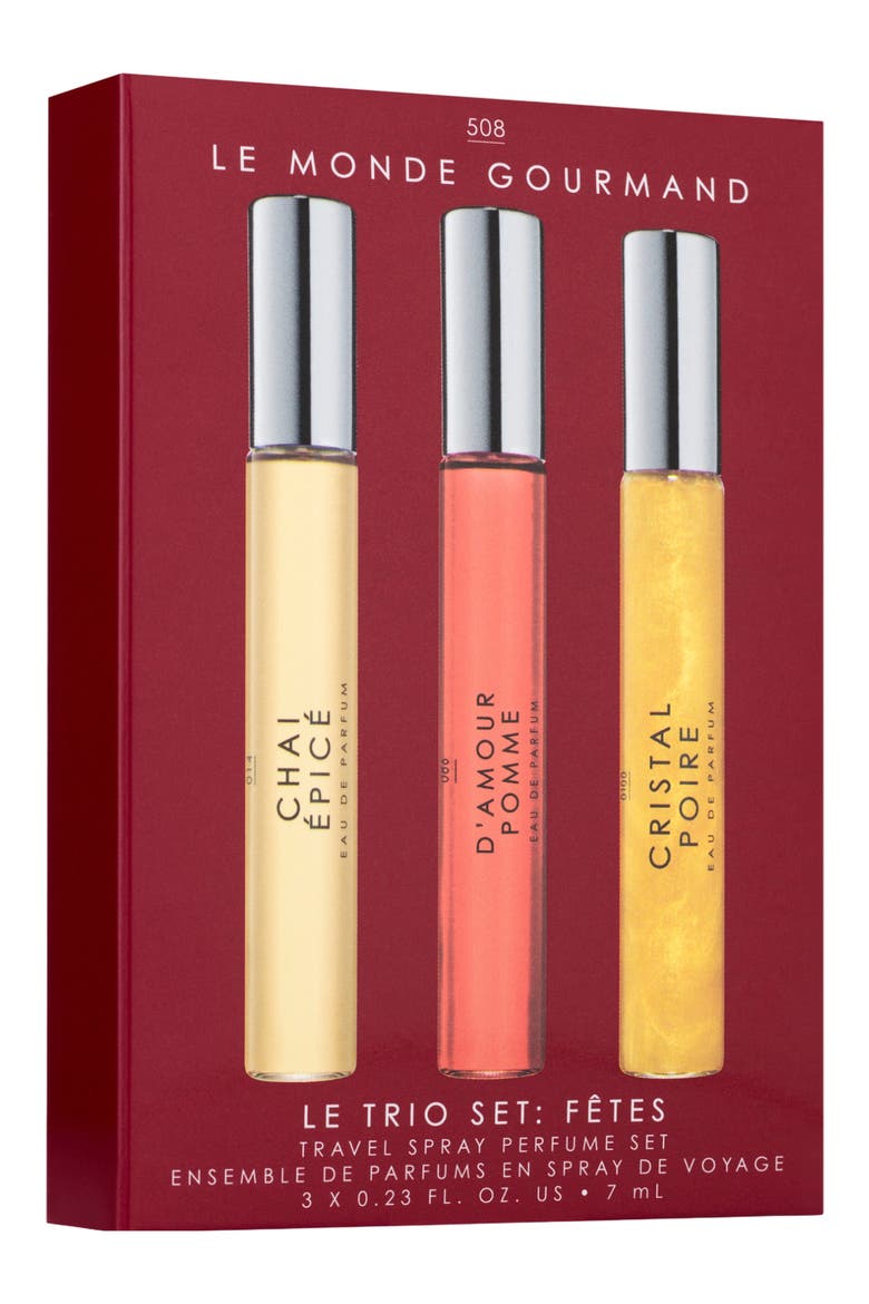 Le Trio Set Fêtes Travel Spray Perfume Set, Alternate, color, NO COLOR
