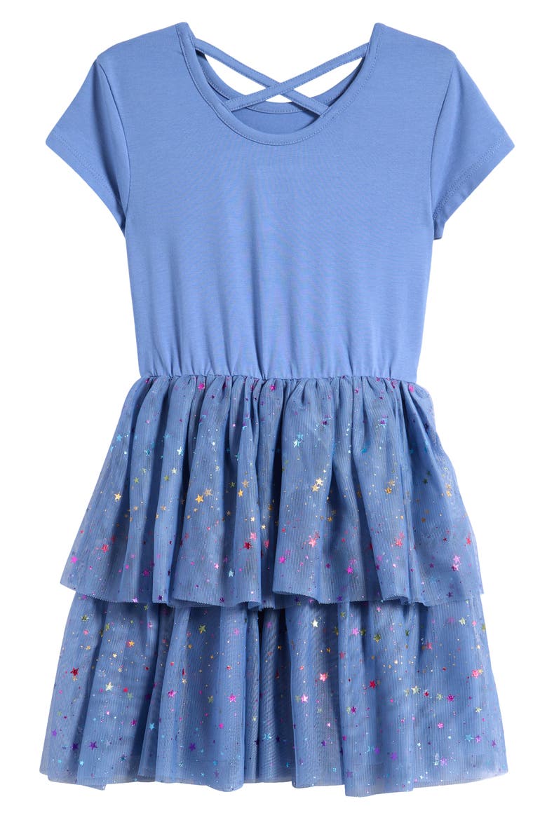 Kids' Sparkle Tutu Dress, Alternate, color, BLUE COLONY