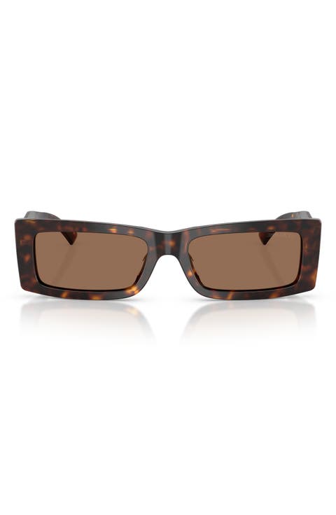 Lennon 54mm Polarized Rectangular Sunglasses