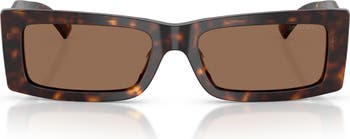 Jimmy Choo Lennon 54mm Polarized Rectangular Sunglasses 
