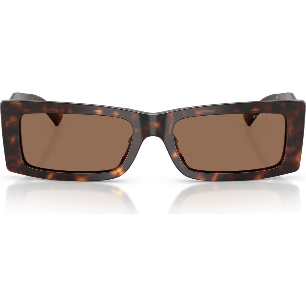 Jimmy Choo Lennon 54mm Polarized Rectangular Sunglasses