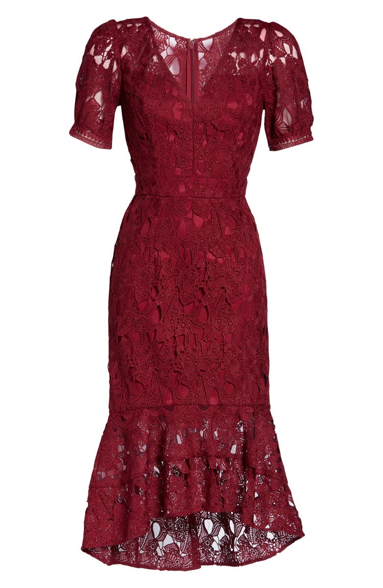 Chi Chi London Kylo Lace Mermaid Dress, Alternate, color, 