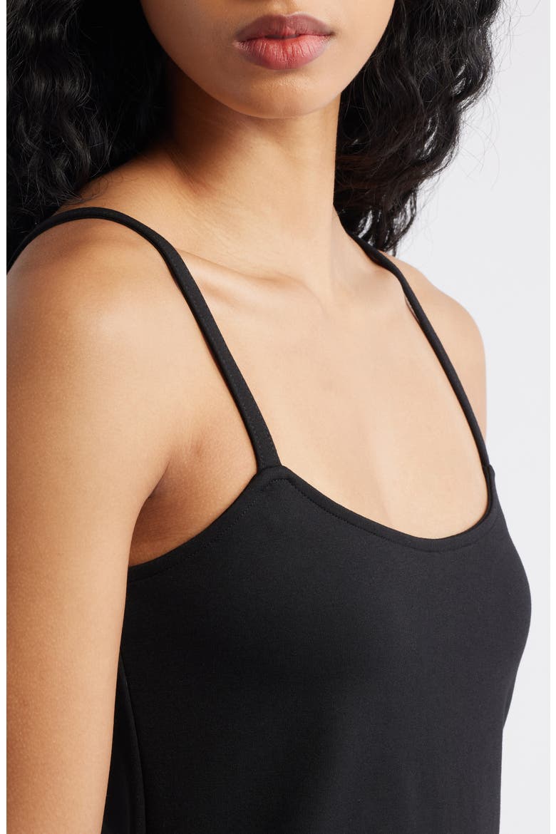 Spaghetti Strap Slip Minidress, Alternate, color, BLACK