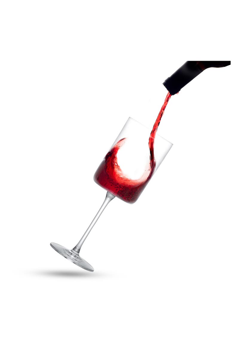 Claire Set of 2 Red Wine Glasses, Alternate, color, CLEAR