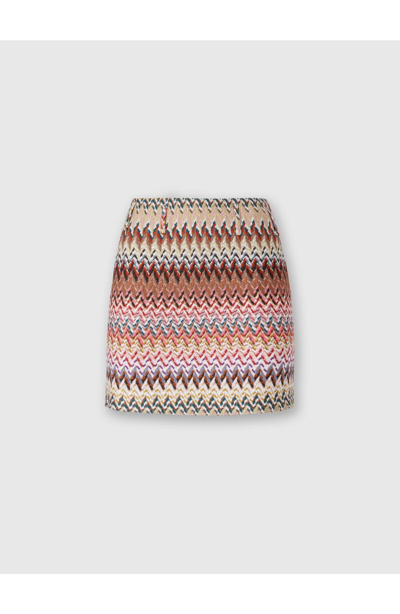 Missoni Mini Skirt With Zigzag Pattern, Main, color, Multicoloured