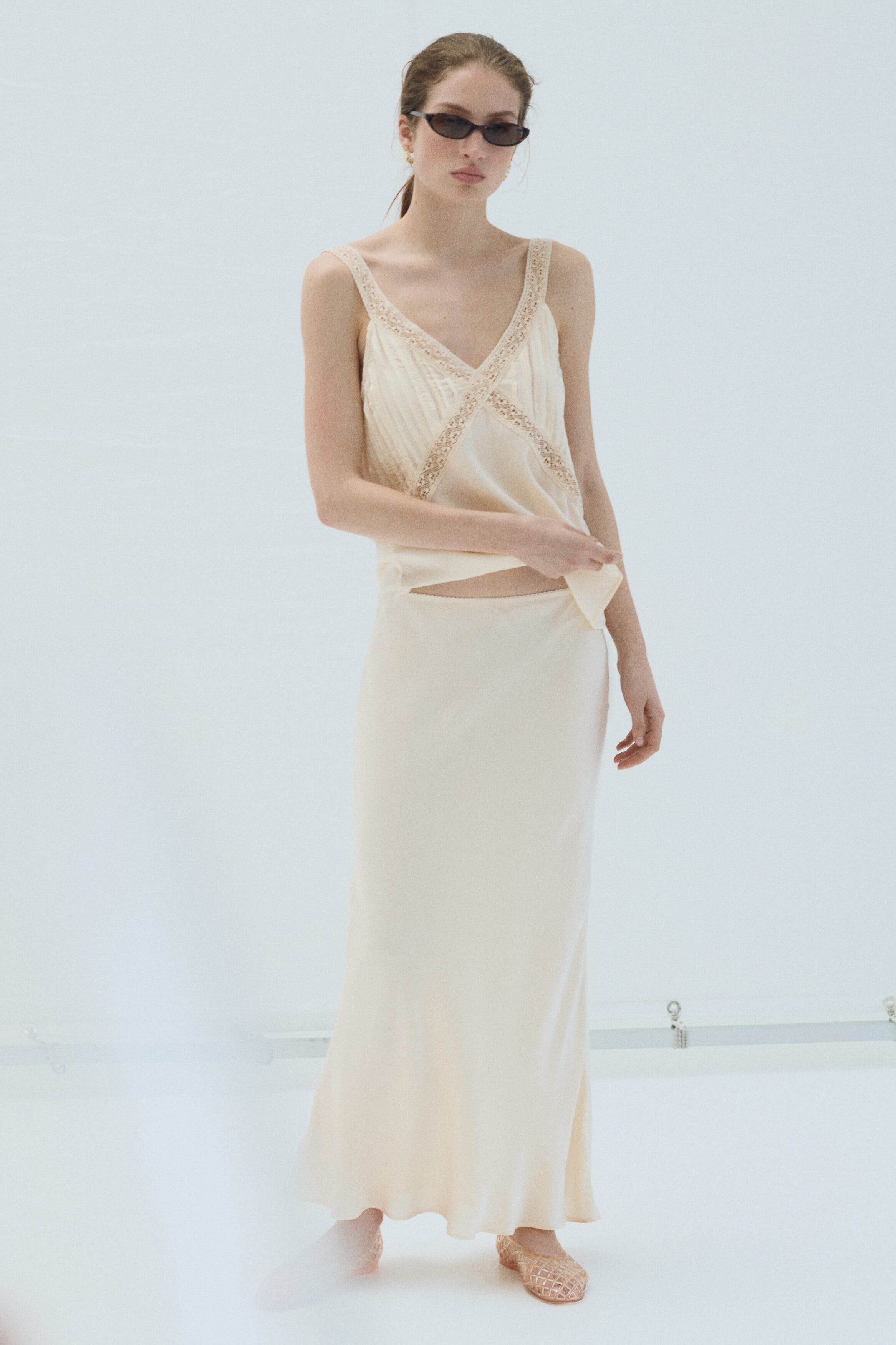 Viscose-blend Slip Skirt - image 2