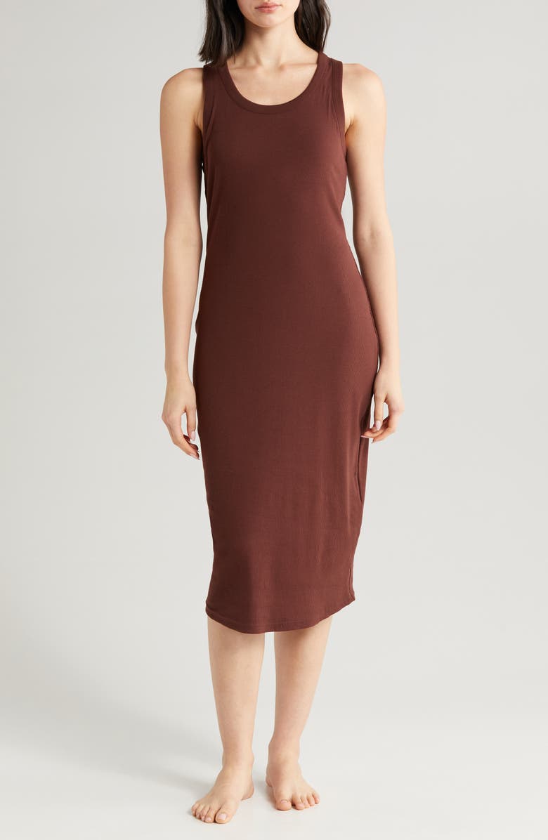 Papinelle Milla Rib Shelf Bra Nightgown, Main, color, 