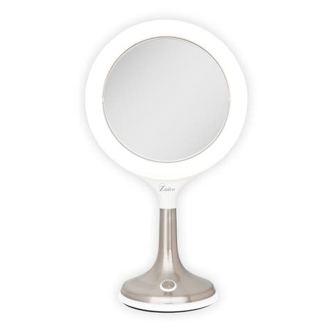 Solana Lighted Makeup Mirror with 8X/1X Magnification & Touch Pad