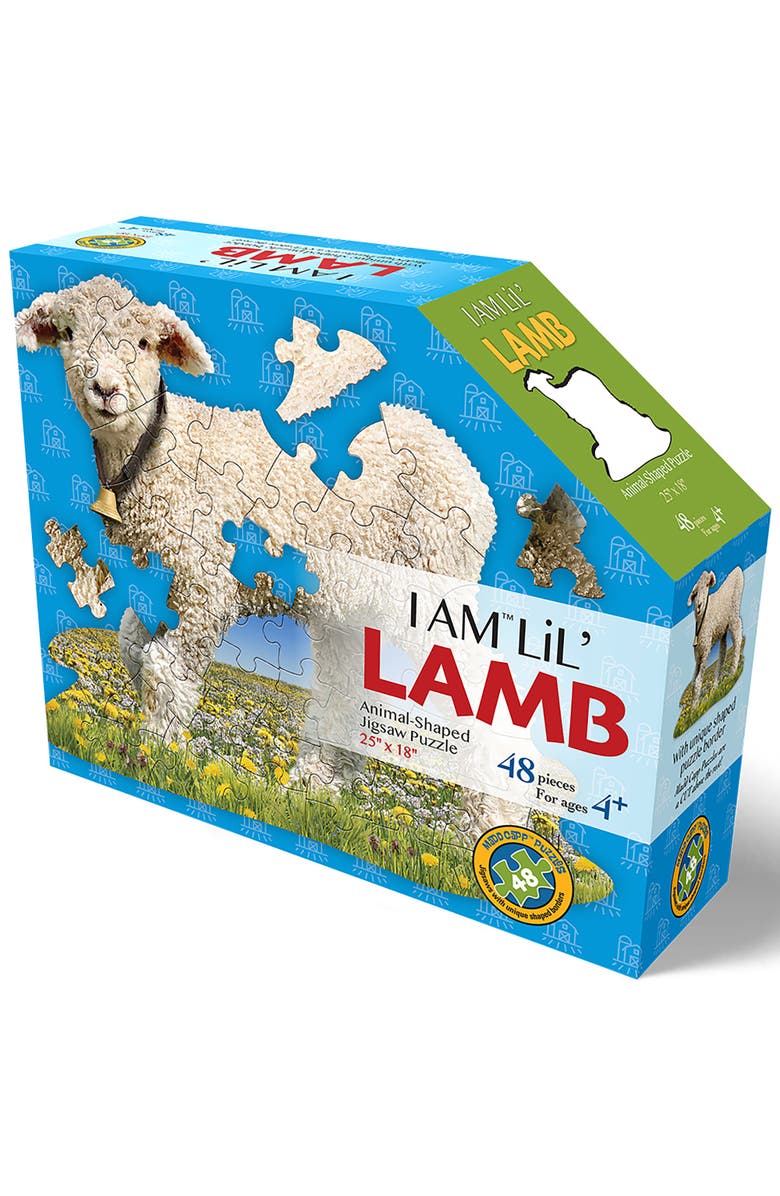 Madd Capp I Am Lil Lamb 48 Piece Animal Shaped Puzzle, Alternate, color, Multicolored