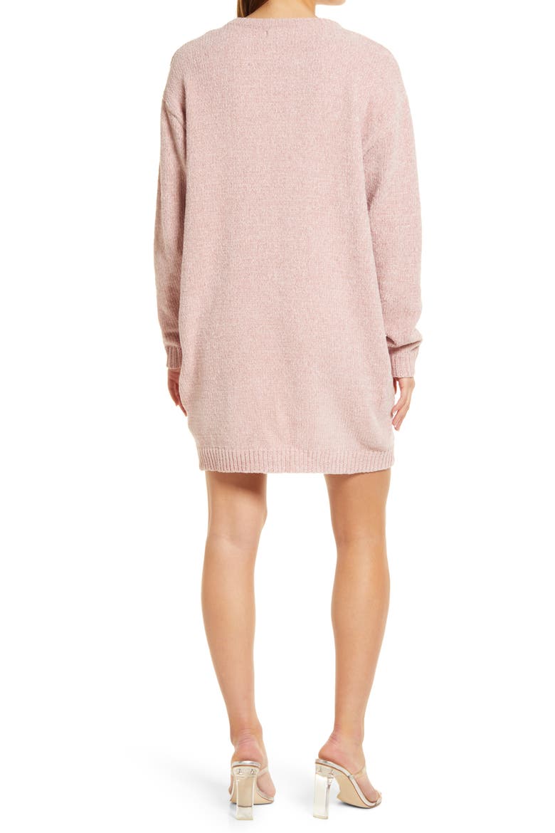 Sunday Afternoon Long Sleeve Chenille Sweater Dress, Alternate, color, DUSTY PINK