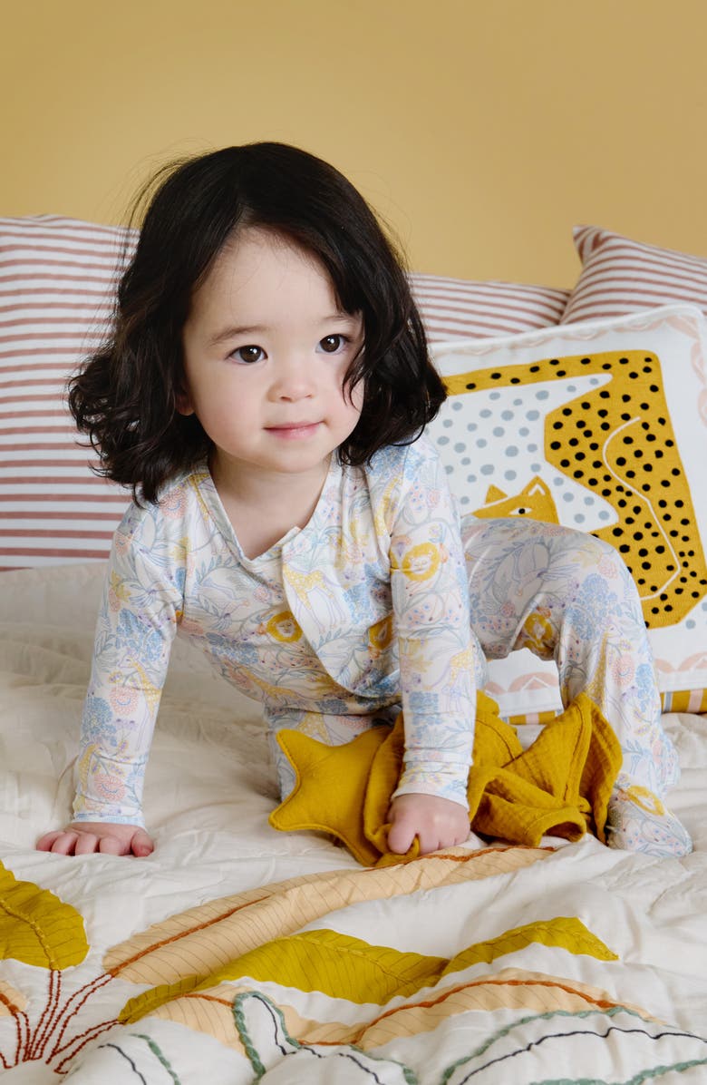 Magnetic Me Nikki Jungle Animal Print Magnetic Footie, Alternate, color, Blue