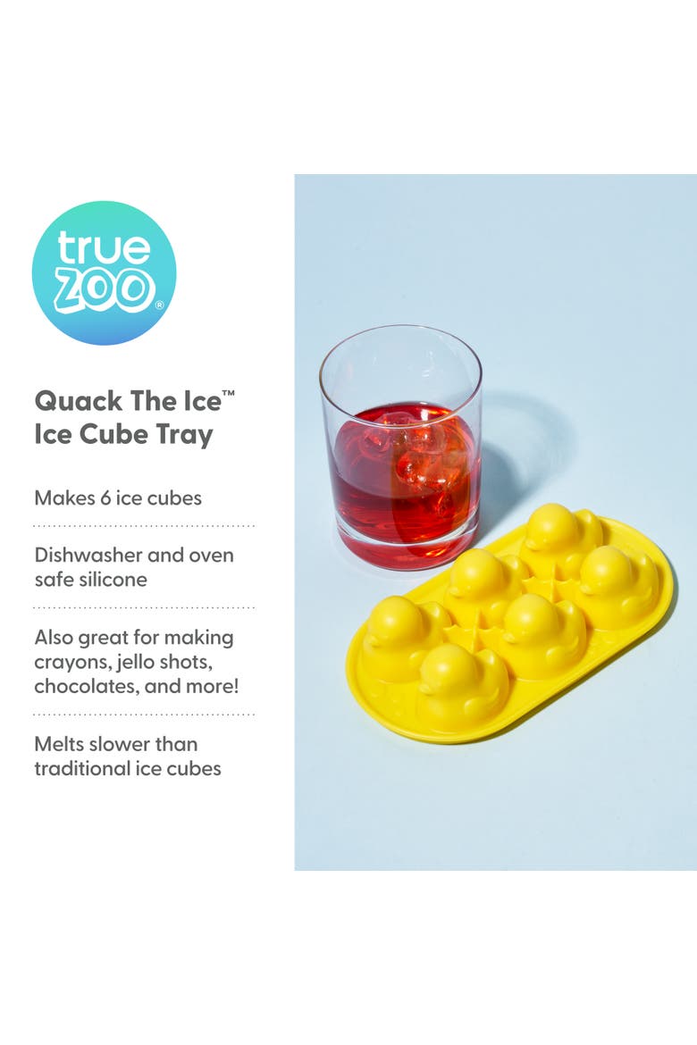 Quack the Ice Silicone Ice Cube Tray, Alternate, color, Yellow