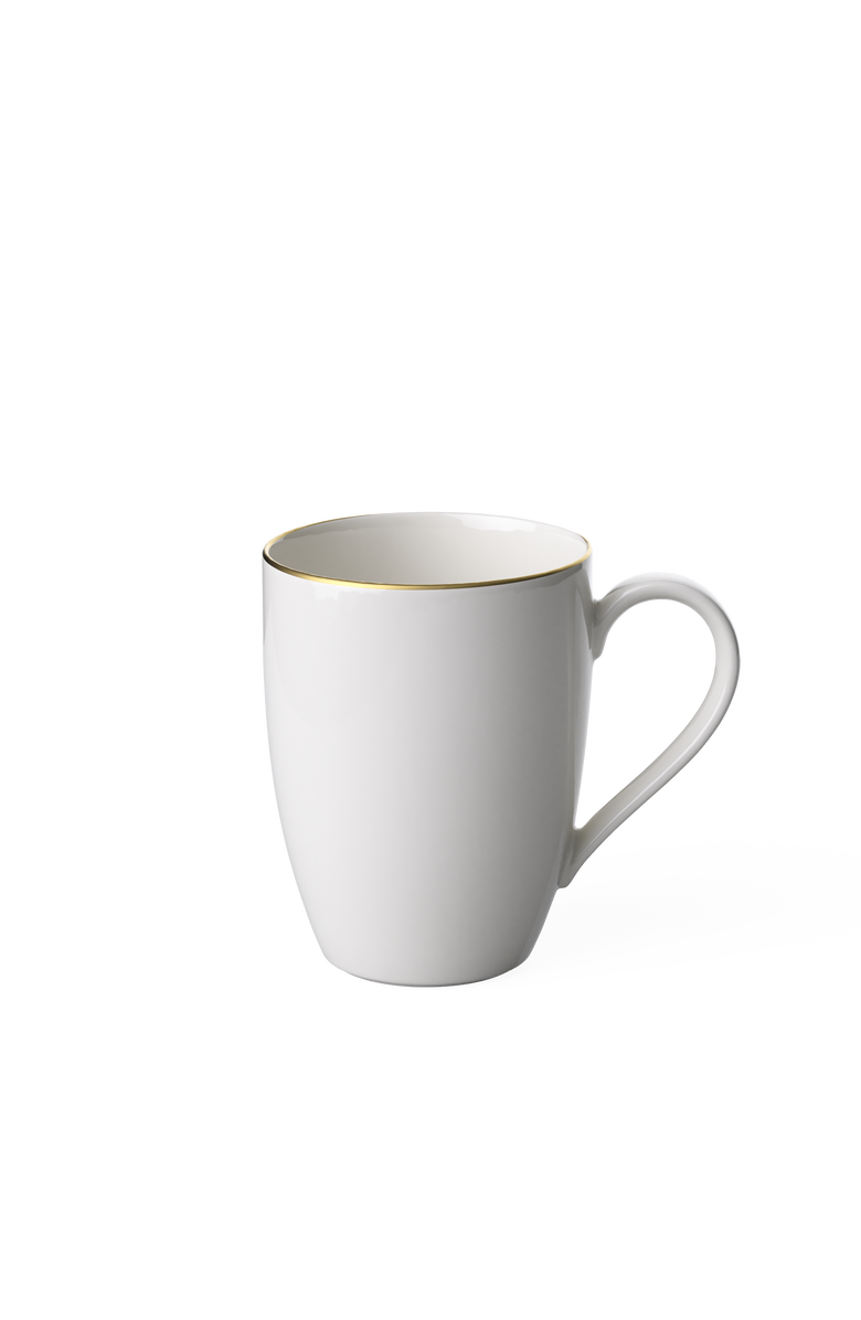 Villeroy & Boch Anmut Gold Mug, Main, color, White