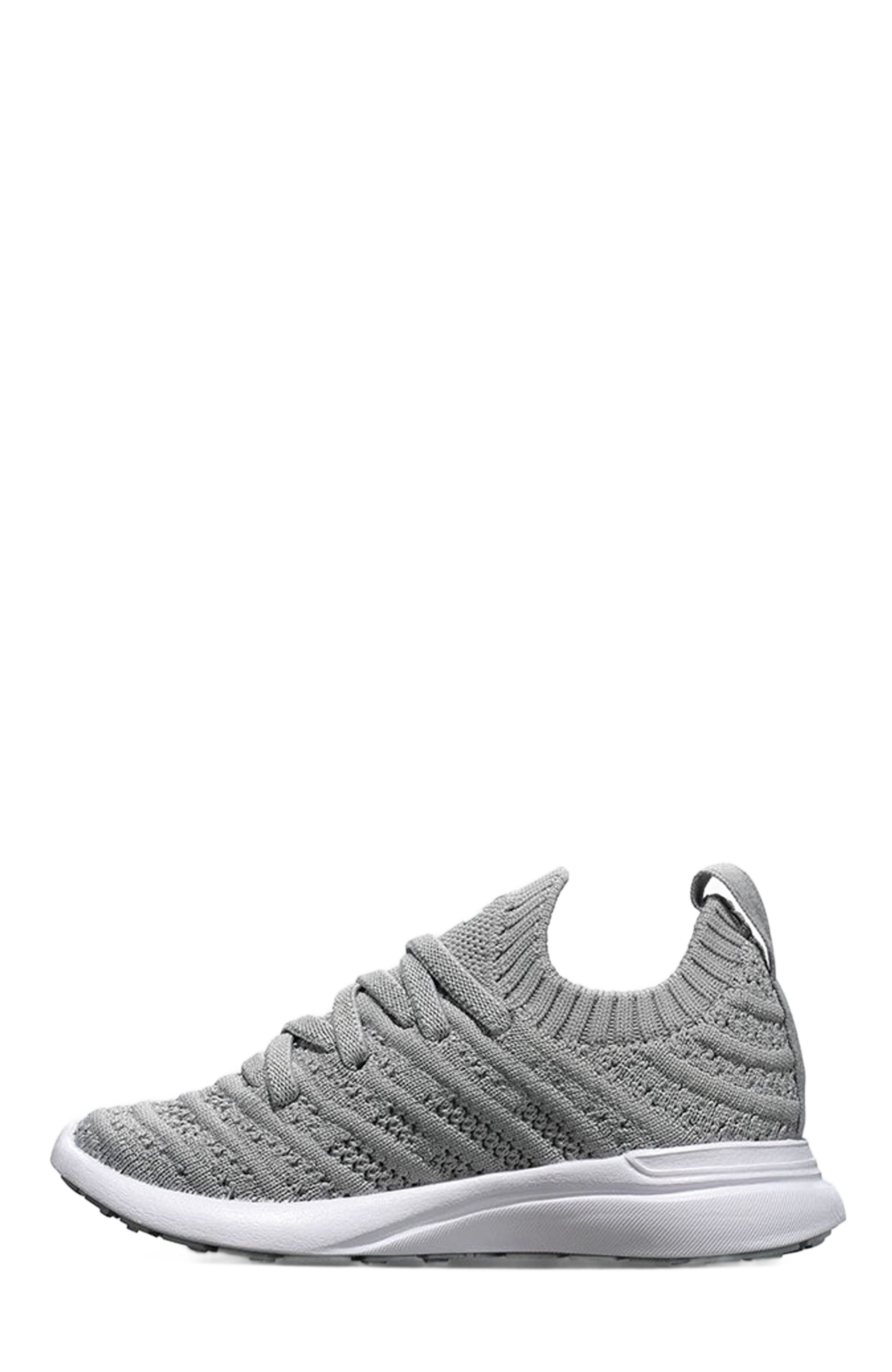 Youth's TechLoom Wave Sneakers, Alternate, color, Cement / White