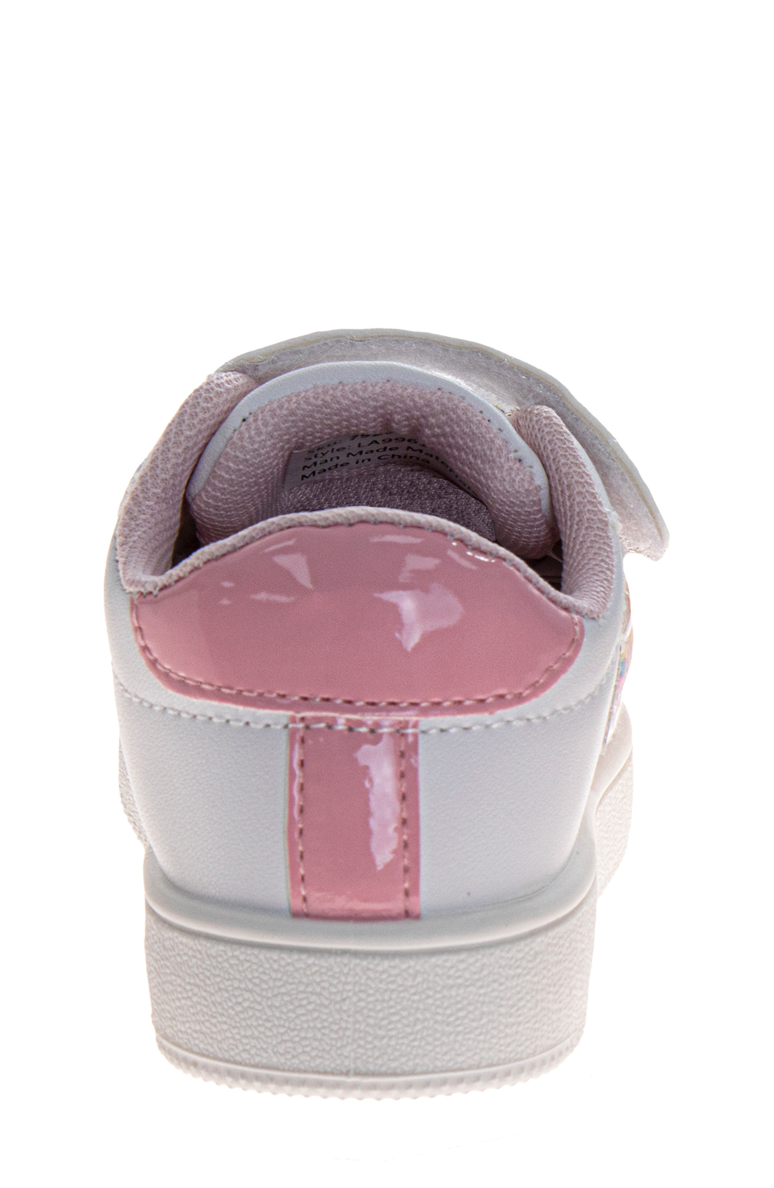 Kids' Star Fashion Sneaker, Alternate, color, WHITE PINK