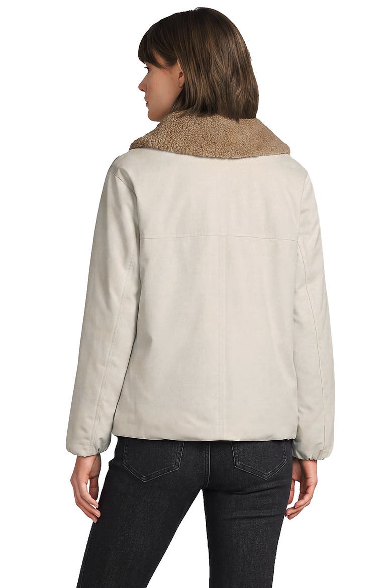 High Pile Collar Insulated Bomber Jacket, Alternate, color, Pearl Dust